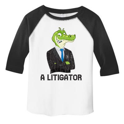 A Litigator Funny Lawyer Attorney Law School Graphic Gift Toddler Fine Jersey T-Shirt