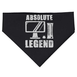 Absolute Legend Funny Video Game Player Quote PC Gaming   USA-Made Doggie Bandana