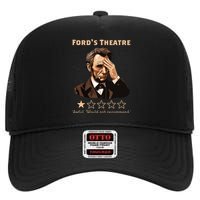 Abraham Lincoln Fords Theatre Rating Funny High Crown Mesh Back Trucker Hat