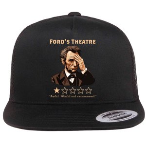 Abraham Lincoln Fords Theatre Rating Funny Flat Bill Trucker Hat