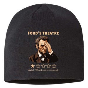 Abraham Lincoln Fords Theatre Rating Funny Sustainable Beanie