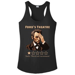 Abraham Lincoln Fords Theatre Rating Funny Ladies PosiCharge Competitor Racerback Tank