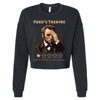 Abraham Lincoln Fords Theatre Rating Funny Cropped Pullover Crew