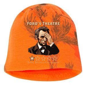 Abraham Lincoln Fords Theatre Rating Funny Kati - Camo Knit Beanie