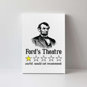 Abraham Lincoln Fords Theatre Rating Canvas