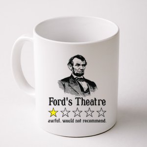 Abraham Lincoln Fords Theatre Rating Coffee Mug