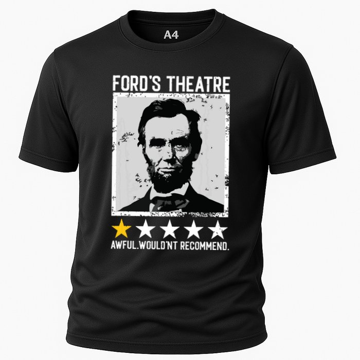 Abraham Lincoln Fords Theatre Would Not Recommend Joke Cooling Performance Crew T-Shirt