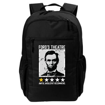 Abraham Lincoln Fords Theatre Would Not Recommend Joke Backpack