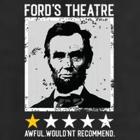 Abraham Lincoln Fords Theatre Would Not Recommend Joke Adult Drive Performance Visor