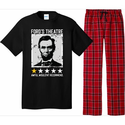 Abraham Lincoln Fords Theatre Would Not Recommend Joke Pajama Set