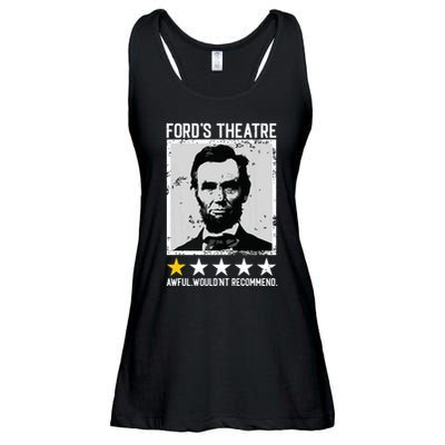 Abraham Lincoln Fords Theatre Would Not Recommend Joke Ladies Essential Flowy Tank