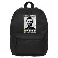 Abraham Lincoln Fords Theatre Would Not Recommend Joke 16 in Basic Backpack