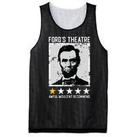 Abraham Lincoln Fords Theatre Would Not Recommend Joke Mesh Reversible Basketball Jersey Tank