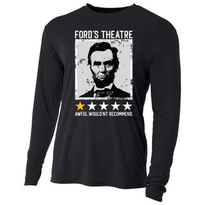 Abraham Lincoln Fords Theatre Would Not Recommend Joke Cooling Performance Long Sleeve Crew