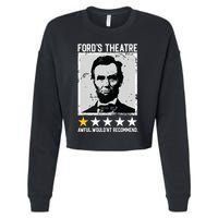 Abraham Lincoln Fords Theatre Would Not Recommend Joke Cropped Pullover Crew