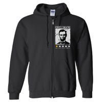 Abraham Lincoln Fords Theatre Would Not Recommend Joke Full Zip Hoodie