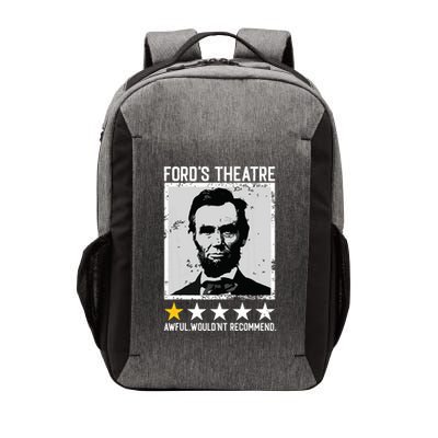 Abraham Lincoln Fords Theatre Would Not Recommend Joke Vector Backpack