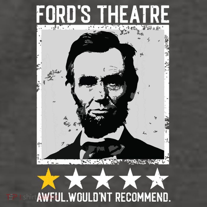 Abraham Lincoln Fords Theatre Would Not Recommend Joke Vector Backpack