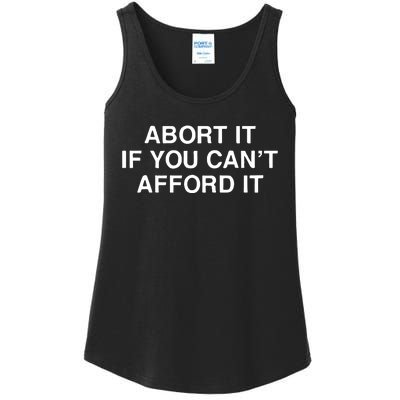 Assholes Live Forever Abort It If You CanT Afford It Ladies Essential Tank