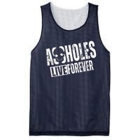 Assholes Live Forever Mesh Reversible Basketball Jersey Tank