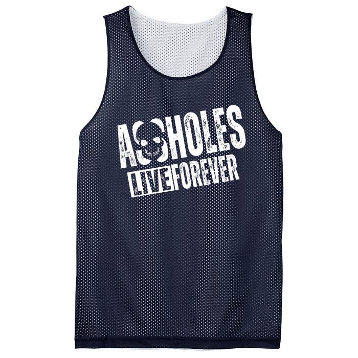 Assholes Live Forever Mesh Reversible Basketball Jersey Tank