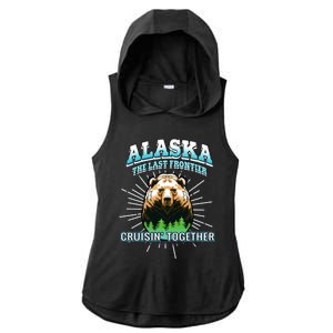 Alaska Last Frontier Family Group Trip Cruisin Together Gift Ladies PosiCharge Tri-Blend Wicking Draft Hoodie Tank