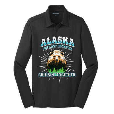 Alaska Last Frontier Family Group Trip Cruisin Together Gift Silk Touch Performance Long Sleeve Polo