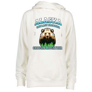 Alaska Last Frontier Family Group Trip Cruisin Together Gift Womens Funnel Neck Pullover Hood