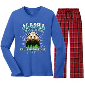 Alaska Last Frontier Family Group Trip Cruisin Together Gift Women's Long Sleeve Flannel Pajama Set 