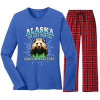 Alaska Last Frontier Family Group Trip Cruisin Together Gift Women's Long Sleeve Flannel Pajama Set 