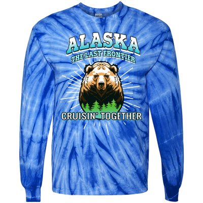 Alaska Last Frontier Family Group Trip Cruisin Together Gift Tie-Dye Long Sleeve Shirt