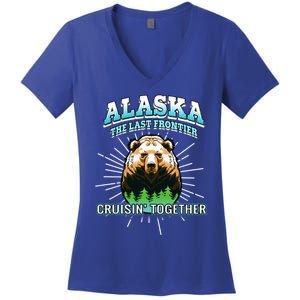 Alaska Last Frontier Family Group Trip Cruisin Together Gift Women's V-Neck T-Shirt