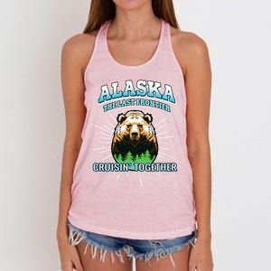 Alaska Last Frontier Family Group Trip Cruisin Together Gift Women's Knotted Racerback Tank