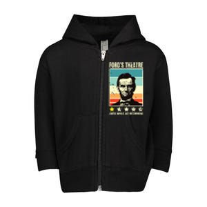 Abraham Lincoln Fords Theatre Awful Would Not Recommend Toddler Zip Fleece Hoodie