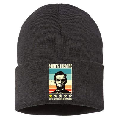 Abraham Lincoln Fords Theatre Awful Would Not Recommend Sustainable Knit Beanie