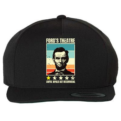 Abraham Lincoln Fords Theatre Awful Would Not Recommend Wool Snapback Cap