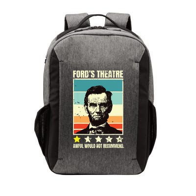 Abraham Lincoln Fords Theatre Awful Would Not Recommend Vector Backpack