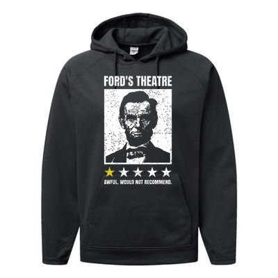 Abraham Lincoln Fords Theatre Awful Would Not Recommend Performance Fleece Hoodie