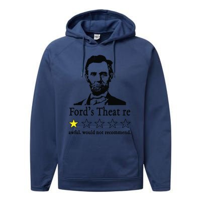 Abraham Lincoln Fords Theatre Awful Would Not Recommend Performance Fleece Hoodie