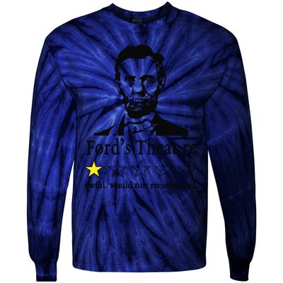 Abraham Lincoln Fords Theatre Awful Would Not Recommend Tie-Dye Long Sleeve Shirt