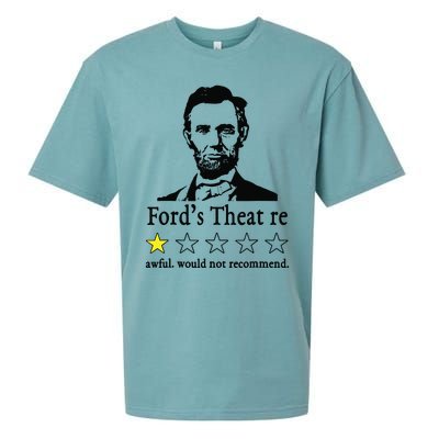 Abraham Lincoln Fords Theatre Awful Would Not Recommend Sueded Cloud Jersey T-Shirt