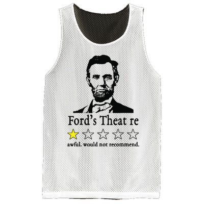 Abraham Lincoln Fords Theatre Awful Would Not Recommend Mesh Reversible Basketball Jersey Tank