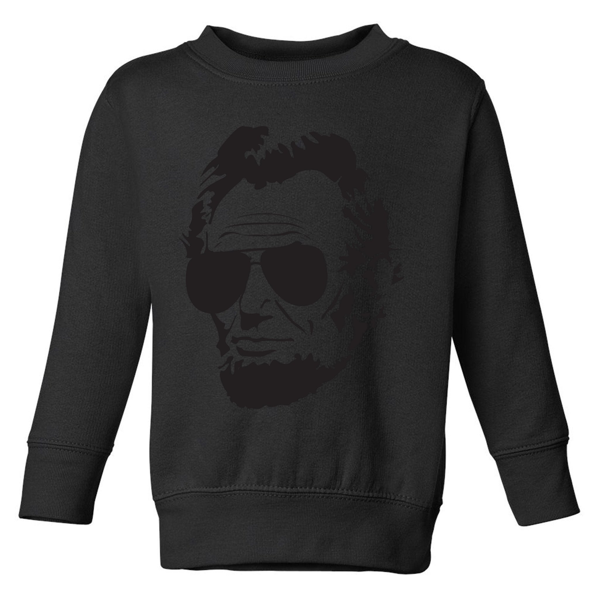 Abe Lincoln Funny Abraham Lincoln Portrait With Sunglasses Toddler Sweatshirt