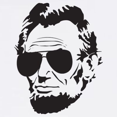 Abe Lincoln Funny Abraham Lincoln Portrait With Sunglasses T-Shirt