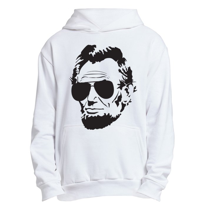 Abe Lincoln Funny Abraham Lincoln Portrait With Sunglasses Urban Pullover Hoodie