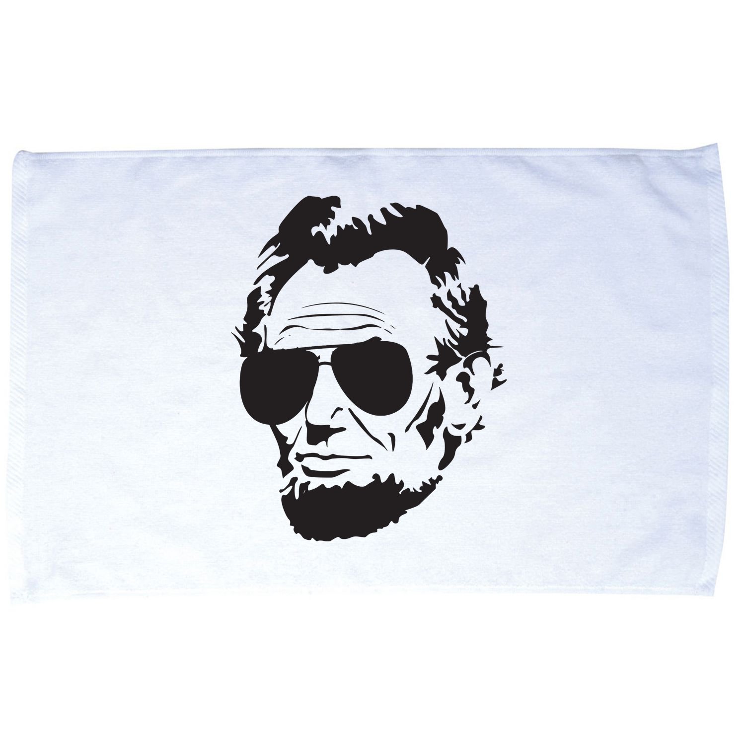 Abe Lincoln Funny Abraham Lincoln Portrait With Sunglasses Microfiber Hand Towel