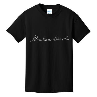 Abraham Lincoln Facsimile Signature Kids T-Shirt