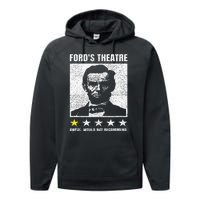 Abraham Lincoln Ford's Theatre Awful Would Not Recommend Performance Fleece Hoodie