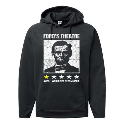 Abraham Lincoln Ford's Theatre Awful Would Not Recommend Performance Fleece Hoodie