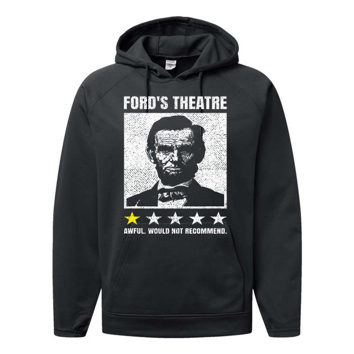 Abraham Lincoln Ford's Theatre Awful Would Not Recommend Performance Fleece Hoodie